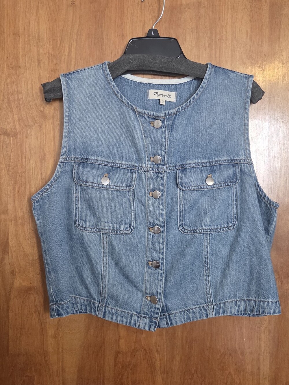 Madewell Denim Cropped Vest